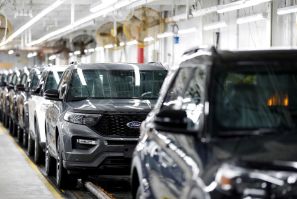 2020 Ford Explorer cars are seen at Ford's Chicago Assembly Plant in Chicago, Illinois, U.S. June 24, 2019. 