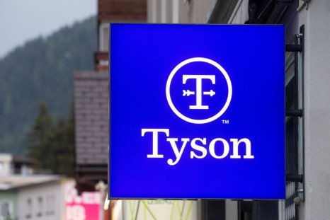 The logo of Tyson Foods is seen in Davos, Switzerland, May 22, 2022. 