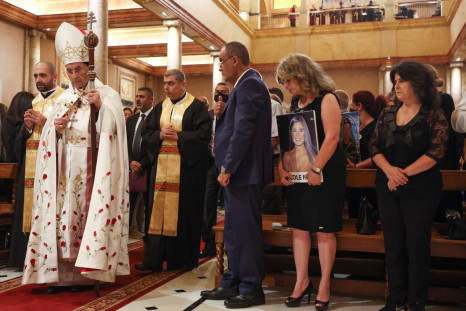 Families of victims of the August 2020 Beirut port explosion attend a mass held by Maronite Patriarch Bechara Boutros Al-Rai as Lebanon marks the two-year anniversary of the explosion, in Beirut Lebanon August 4, 2022. 