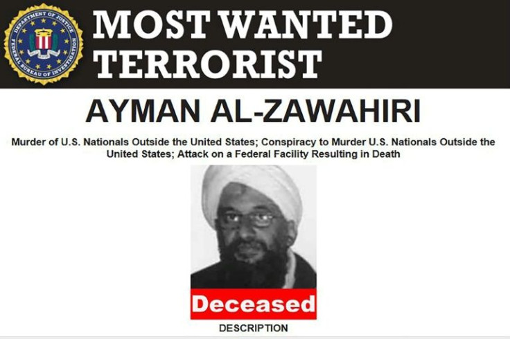 US officials updated the wanted poster of Zawahiri after announcing his death