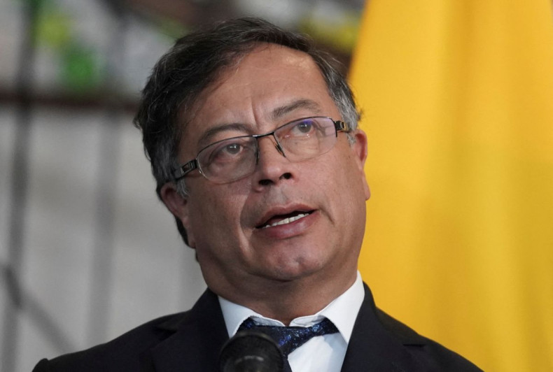 Colombia's President-elect Gustavo Petro and U.S. Deputy National Security advisor Jonathan Finer (not pictured) address the media after a meeting, in Bogota, Colombia July 22, 2022.  