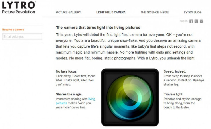 Lytro Light Field Camera