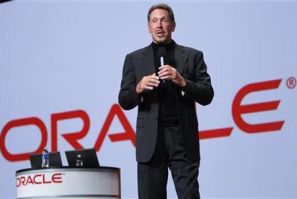 Oracle CEO Larry Ellison talks during his keynote address at Oracle Open World in San Francisco, California September 22, 2010.