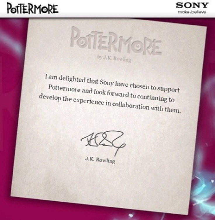 Pottermore Sony