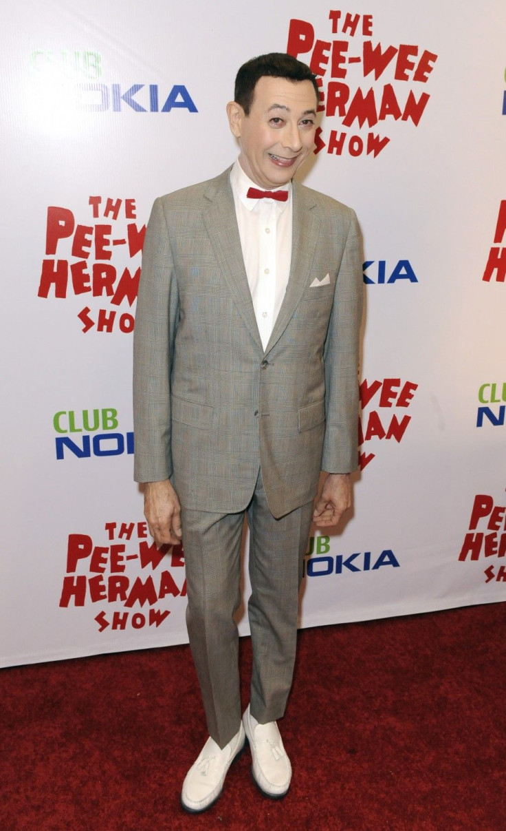 Actor Paul Reubens as Pee Wee Herman arrives at the opening night of the &quot;Pee Wee Herman Show&quot; in Los Angeles