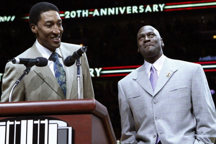 Michael Jordan and Scottie Pippen