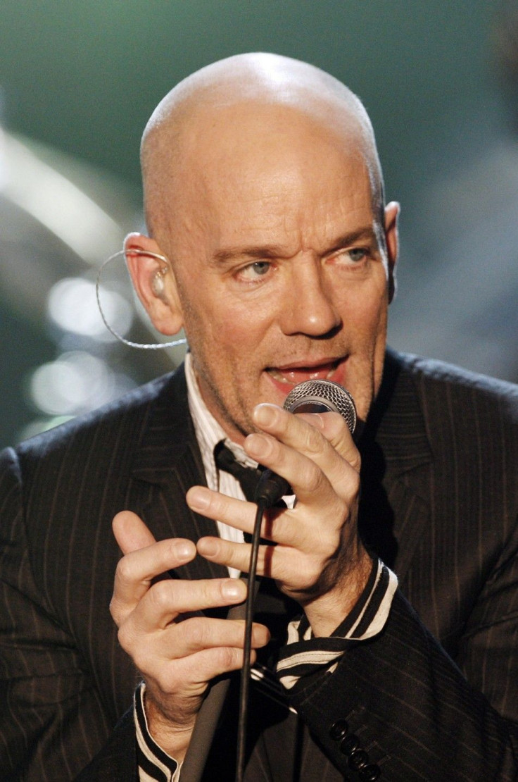 Michael Stipe of the band R.E.M. performs during the German TV show &quot;Wetten dass...?&quot; (Bet that..) in Erfurt