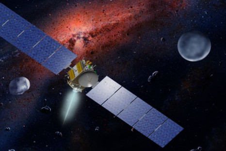 NASA&#039;s Dawn spacecraft, illustrated in this artist&#039;s concept, is propelled by ion engines. Image credit: