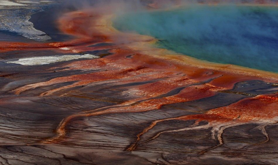 The Grand Prismatic Spring, the largest in the United States and third largest in the world, is seen in Yellowstone National Park