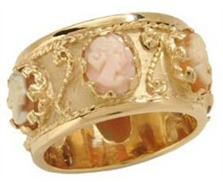 Filigree Ring with Cameo