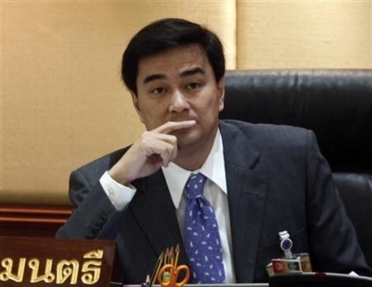 Thailand's Prime Minister Abhisit Vejjajiva