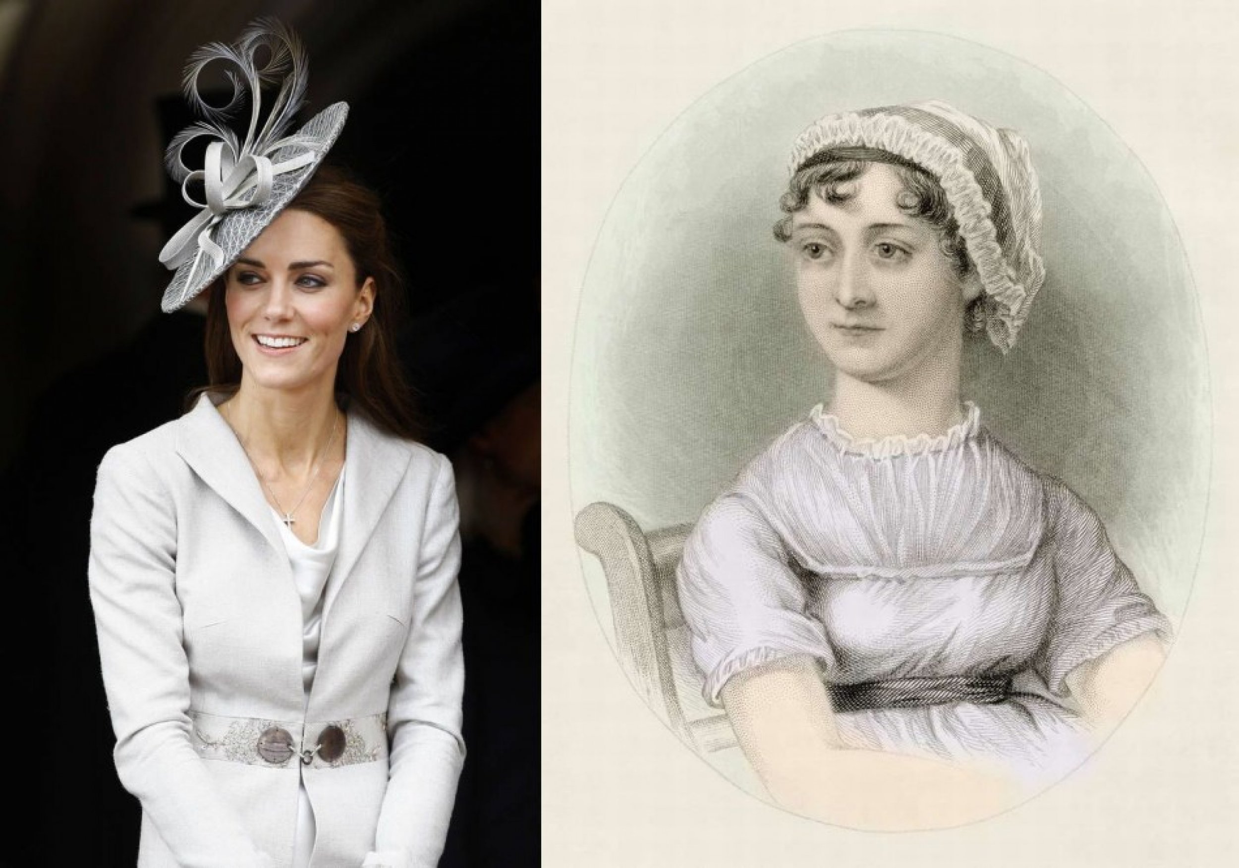 Kate Middleton and Jane Austen are related ancestral traits comparable.