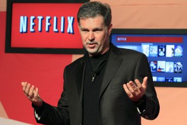 Netflix CEO Hastings speaks during the launch of streaming internet subscription services for movies and television shows in Toronto