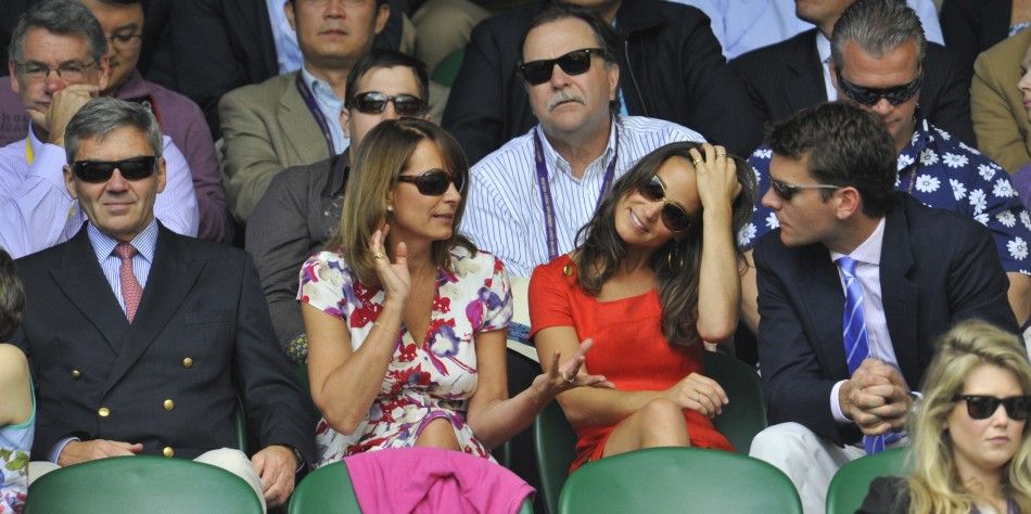 left Parents of Catherine, Duchess of Cambridge, and Her Sister, Pippa Middleton