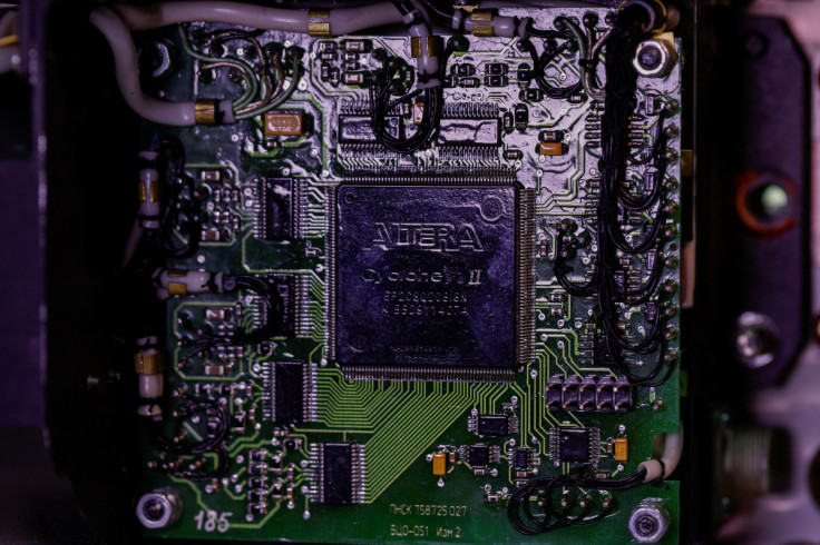 An Altera Cyclone II FPGA chip in the internal navigation system of a Russian 9M544 precision guided rocket