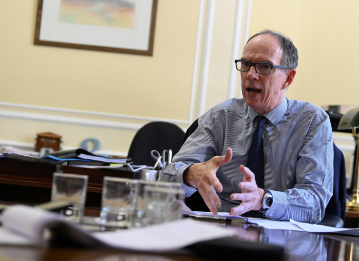 Bank of England Deputy Governor Ramsden speaks with Reuters, at the Bank of England, London