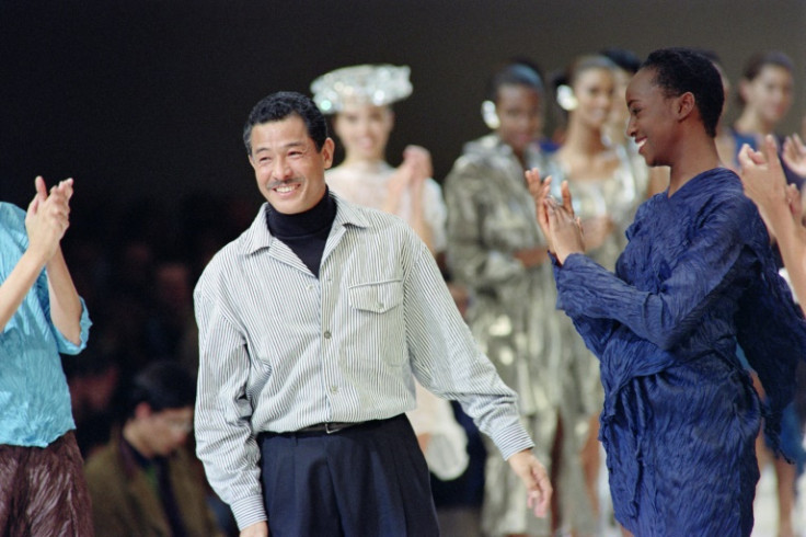 Japanese fashion designer Issey Miyake pioneered high-tech, comfortable clothing