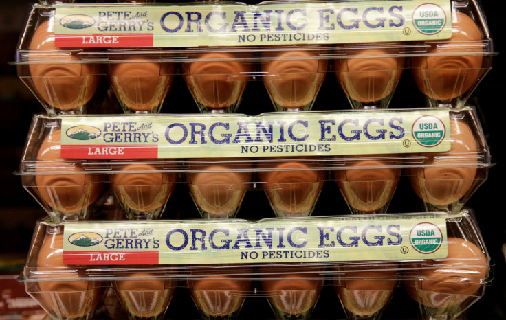 Pete and Gerry's organic eggs are seen at the Safeway store in Wheaton Maryland