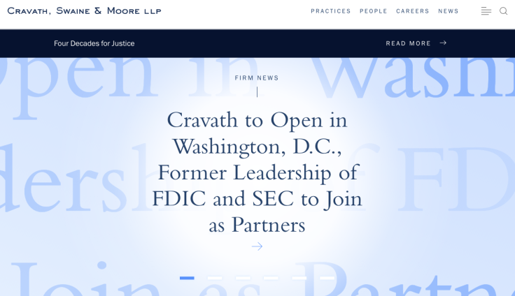 Cravath Website.