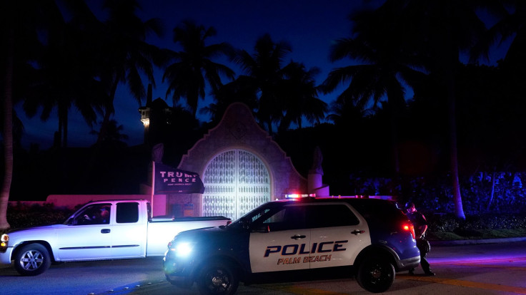 Video Shows Law Enforcement Vehicles Outside Trump's Mar-a-Lago Club