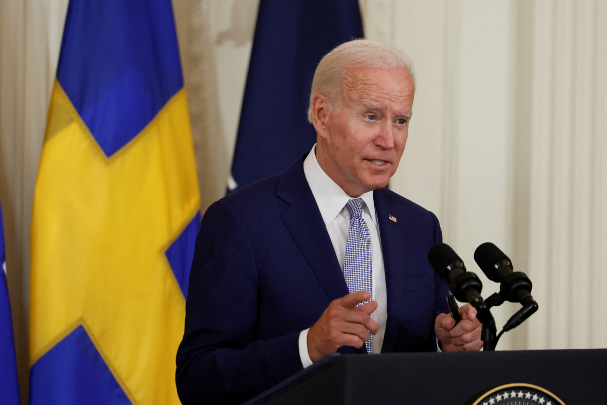 Biden Signs Documents Of Us Support For Sweden Finland To Join Nato Ibtimes