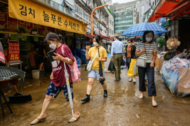 The downpour is the heaviest since South Korea's weather observations began 115 years ago