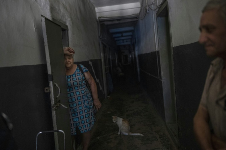 Some of those who remain in Soledar now live underground in cellars ill-suited as bomb shelters