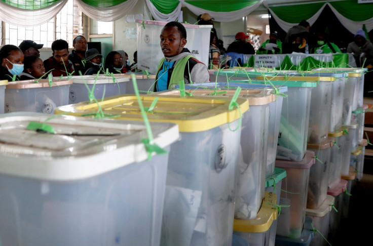 Kenya's electoral commission relays election results in Nairobi