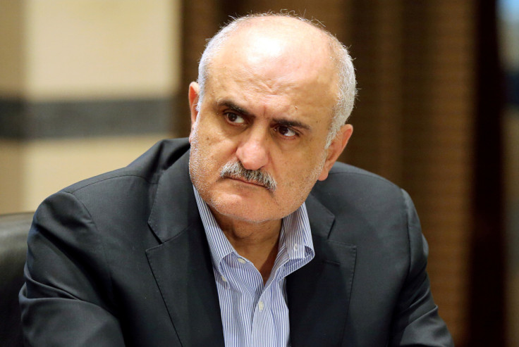 Lebanese Finance Minister Ali Hassan Khalil attends a cabinet meeting at the government palace in Beirut