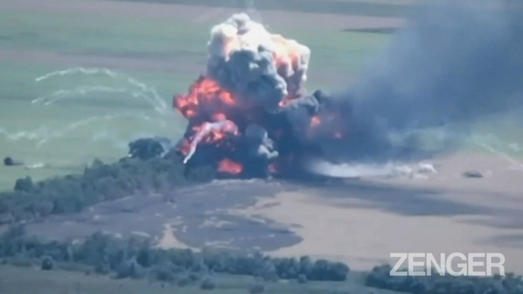 Ukraine Says Forces Blew Up Russian Armored Personnel Carrier And Crew