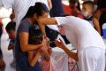 Children receive COVID-19 vaccine, in Ciudad Juarez