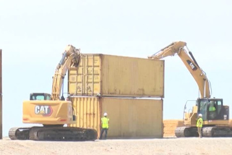 Watch: Arizona Takes Action On Border Wall Gaps Using Shipping Containers