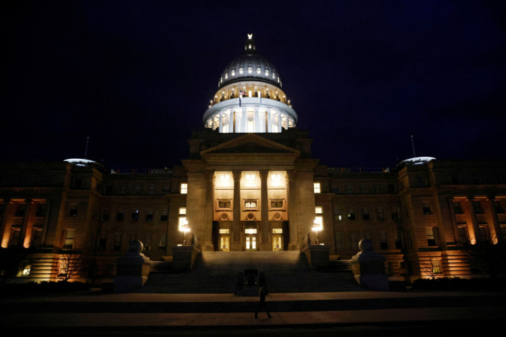 The Idaho State Capitol building is seen in Boise