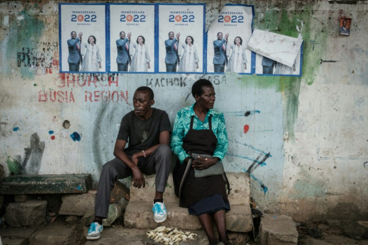 Election posters show Raila Odinga with his running mate Martha Karua