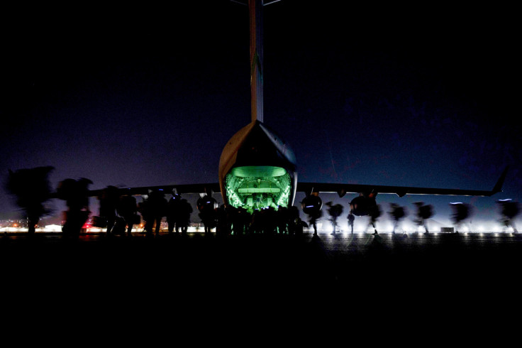Evacuation at Hamid Karzai International Airport