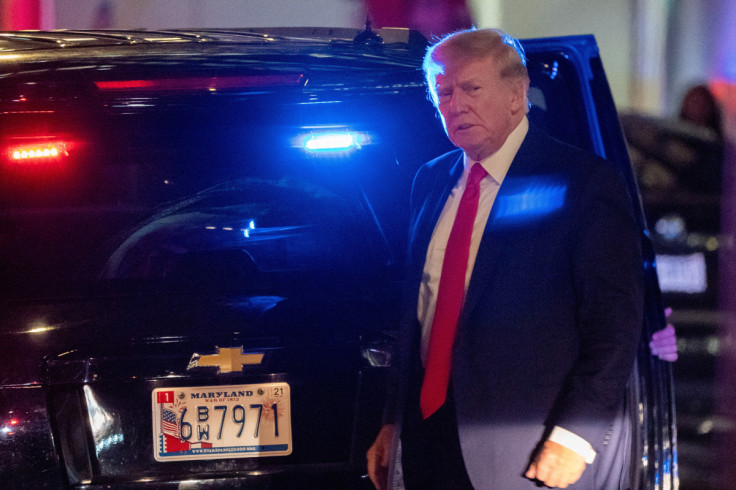 Donald Trump arrives at Trump Tower in New York City