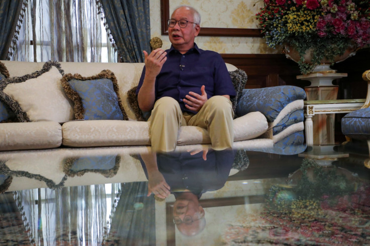 FILE PHOTO - Malaysia's former Prime Minister Najib Razak speaks during an interview with Reuters in Kuala Lumpur