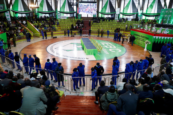 The winner of polls in Kenya's presidential election is announced, in Nairobi