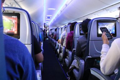 Representational image: passengers on airplane 