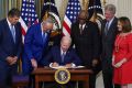Biden Signs The Inflation Reduction Act: 'Democracy Still Works In America'
