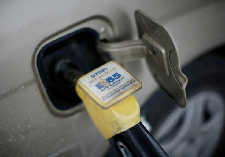 Ethanol biodiesel fuel is shown being pumped into a vehicle at a gas station in Nevada, Iowa