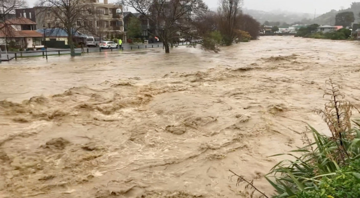 Flood waters run through city of Nelson