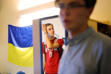 Ukrainian students enter their first year at Brown University in Providence