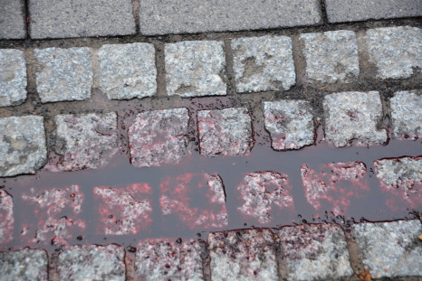 Bloody pavement