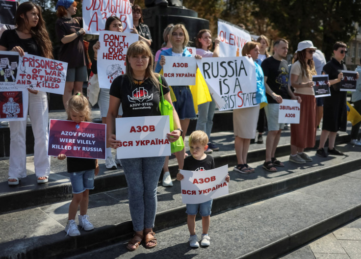 A rally to support Azovstal PoWs in Lviv