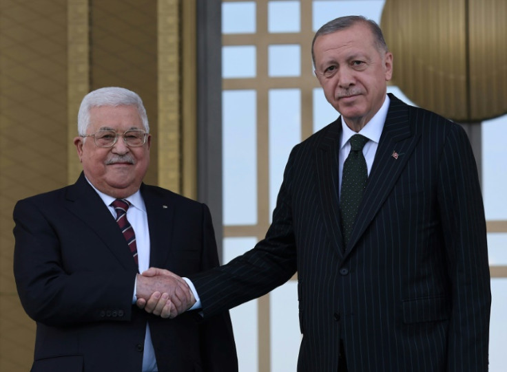 Turkish President Recep Tayyip Erdogan received Palestinian leader Mahmud Abbas days after agreeing to restore diplomatic relations with Israel