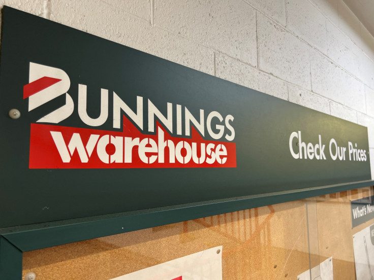 A logo of Bunnings is seen at a store in Sydney