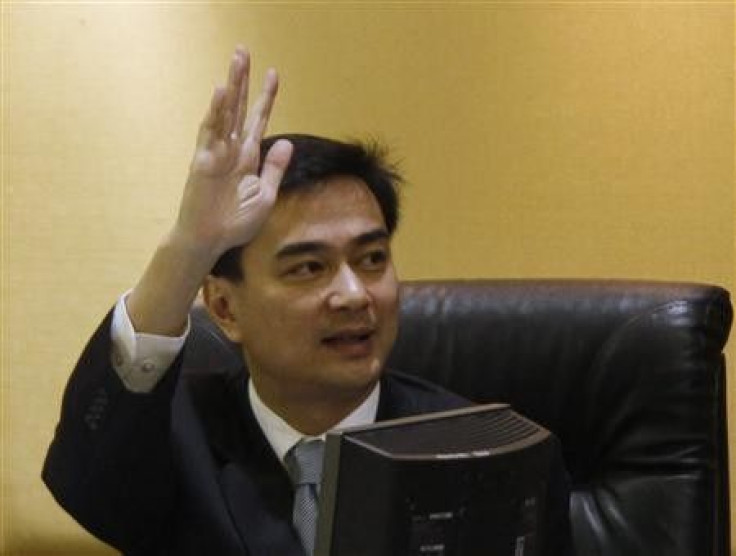 Thailand's Prime Minister Abhisit Vejjajiva