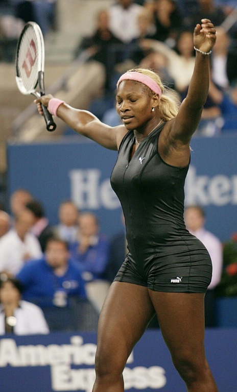 Serena williams black puma suit sale