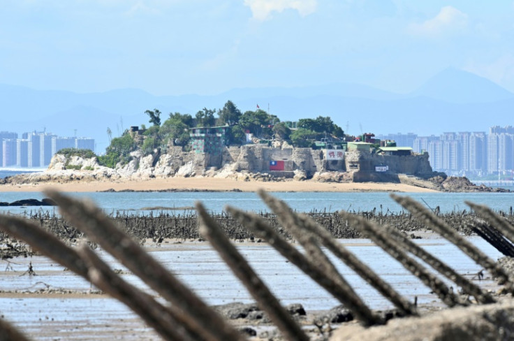 Taiwan's Kinmen islands lie just three kilometres (two miles) from the mainland China coast